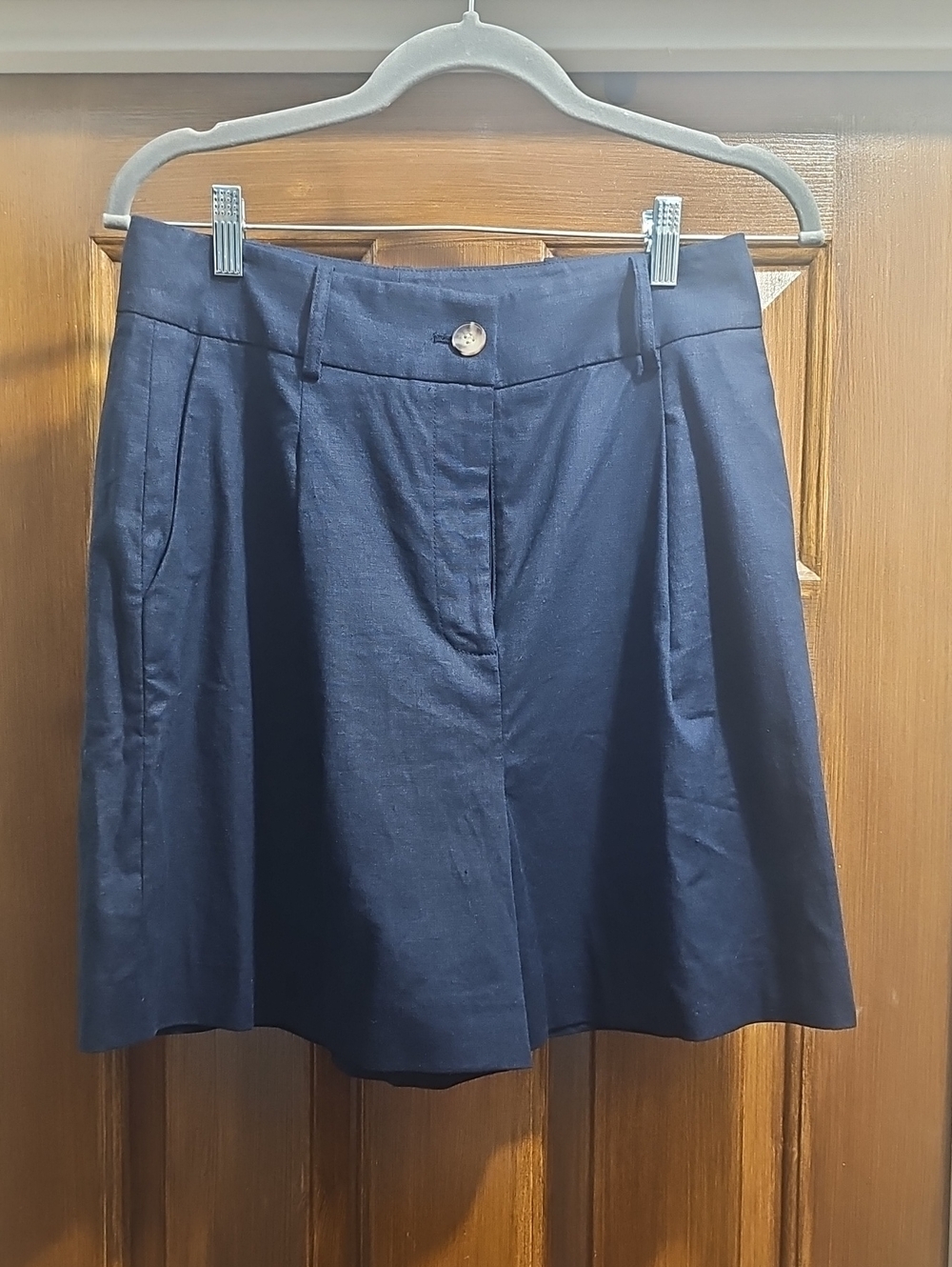 Alex Marie Navy Shorts with Front Pleats.  Size 8 NWT